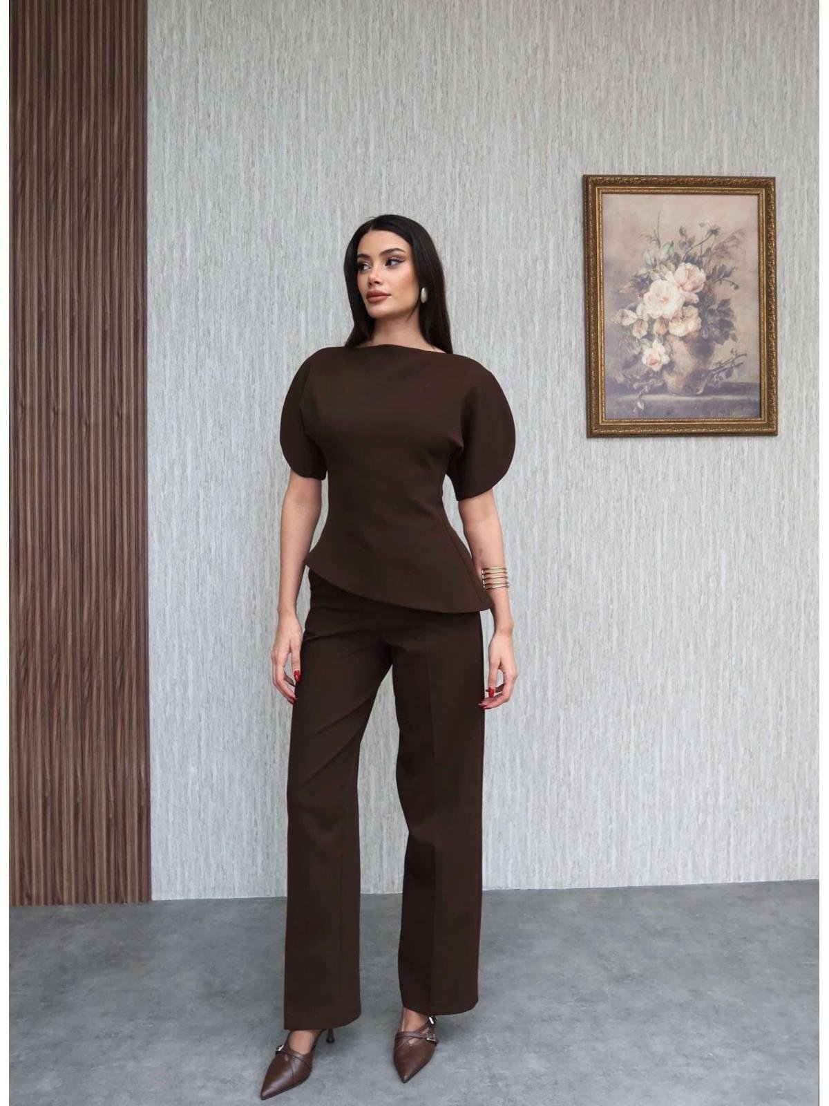 Mocha Sculpt Balon Kol Takım - Görsel 3
