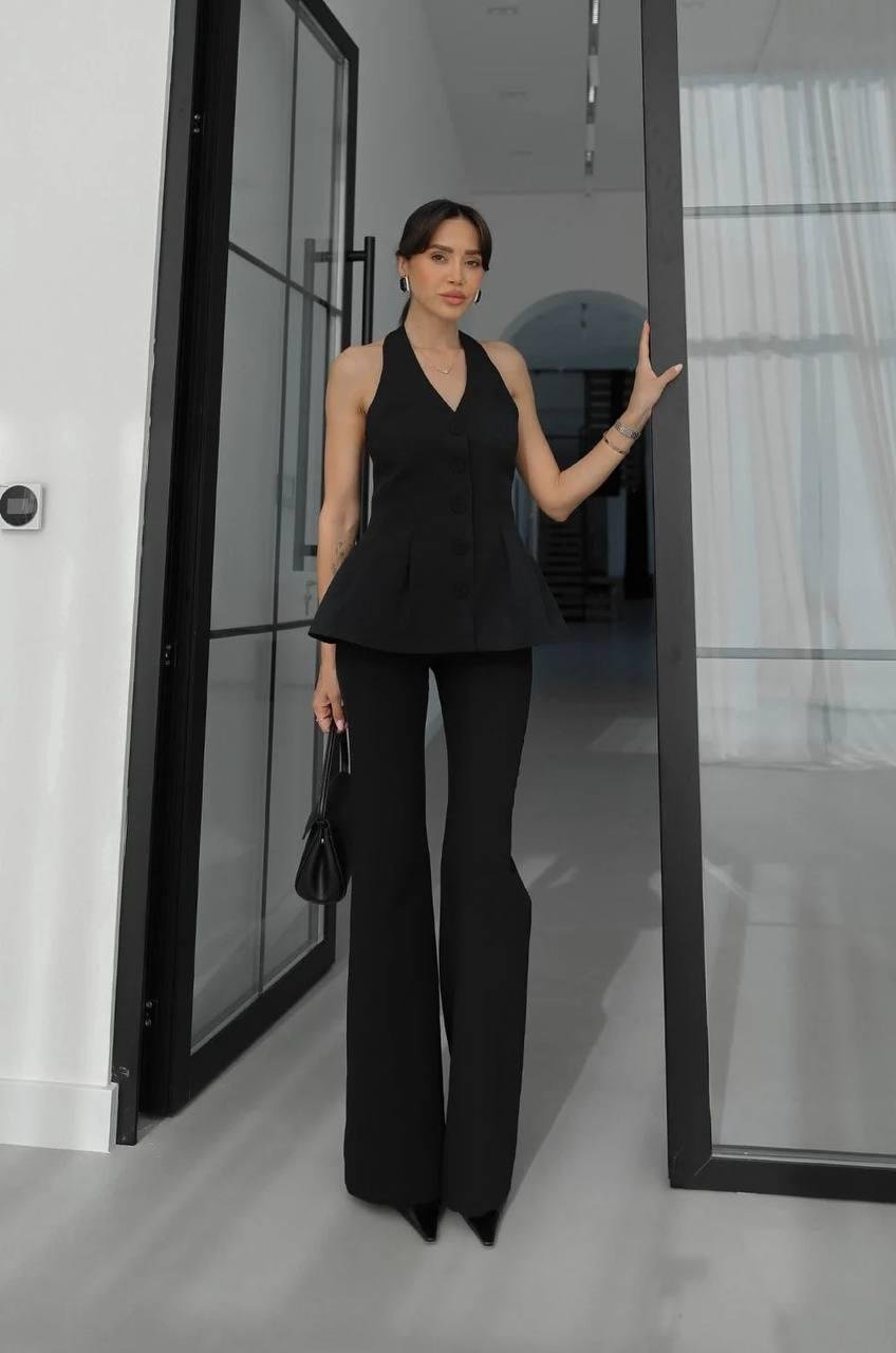 PEPLUM HALTER YAKA TAKIM - Görsel 2