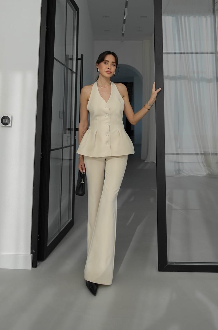 PEPLUM HALTER YAKA TAKIM - Görsel 5